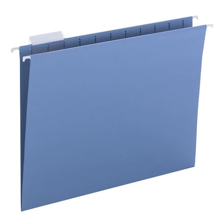 Folder,Hanging,Ltr,1/5,Blue Pk